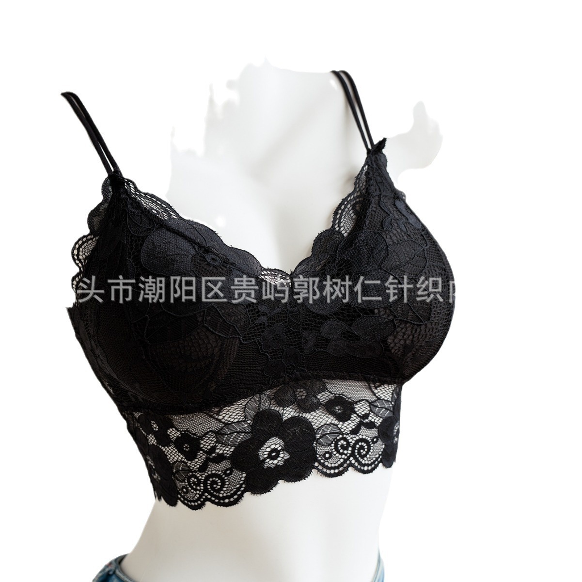 Cross-border coreano chica envuelta en pecho de encaje de tamaño grande bra sin anillo de acero ropa interior de mujer chaleco de cinturón universal