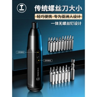 Green Forest Electric Screwdriver Small Mini Rechargeable Household Screwdriver High Torque Precision Electric Screwdriver Tool Set