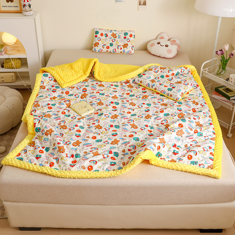 [A급 면 100% <원피스> 세탁기 사용 가능] - 레인보우 파라다이스 [사계절 사용 가능]