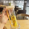 Summer capacious plastic glass, flavored tea, cup with glass, hair mesh, internet celebrity, Birthday gift, wholesale