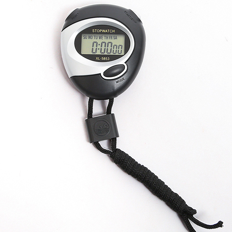 Electronic Multi-Function Stopwatch Running Track and Field Training Fitness Running Sports Competition Referee Timer 5853