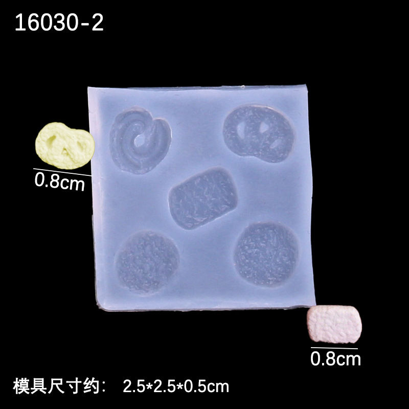 Mini oreo galleta cuerno huevo pastel galleta modelado DIY arcilla alimentos y jugar silicona molde arcilla Decoración