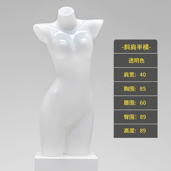 Off-shoulder one-piece (translucent)