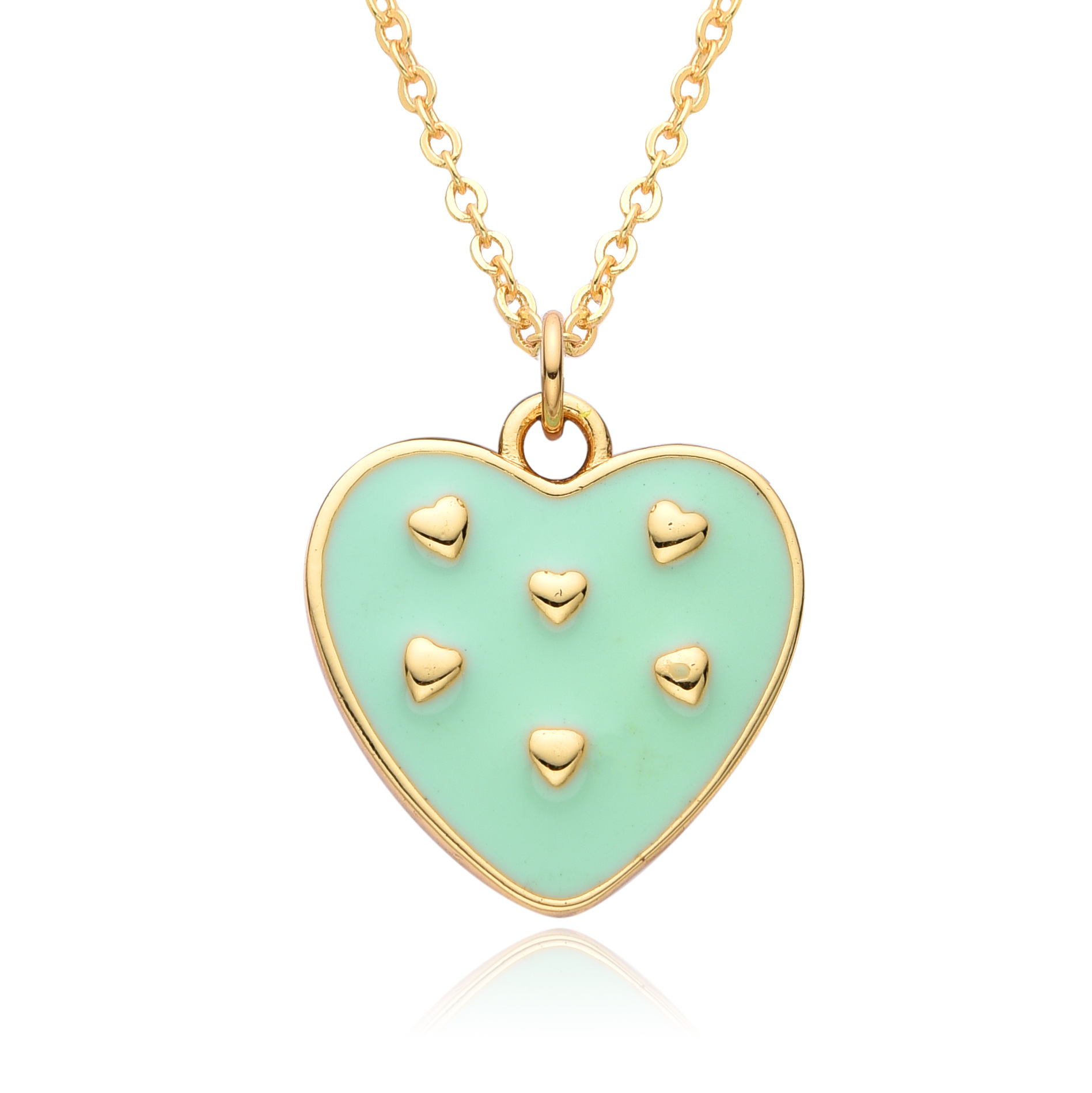 12g Weight Copper Pendant Material Pendant Necklace Classification Copper Chain Material 1 Piece Quantity Holiday, Daily, Street Occasion Copper Material Heart Shape Pattern Women's Gender Casual, Simple Style Style Copper Heart Shape Pendant Necklace 11