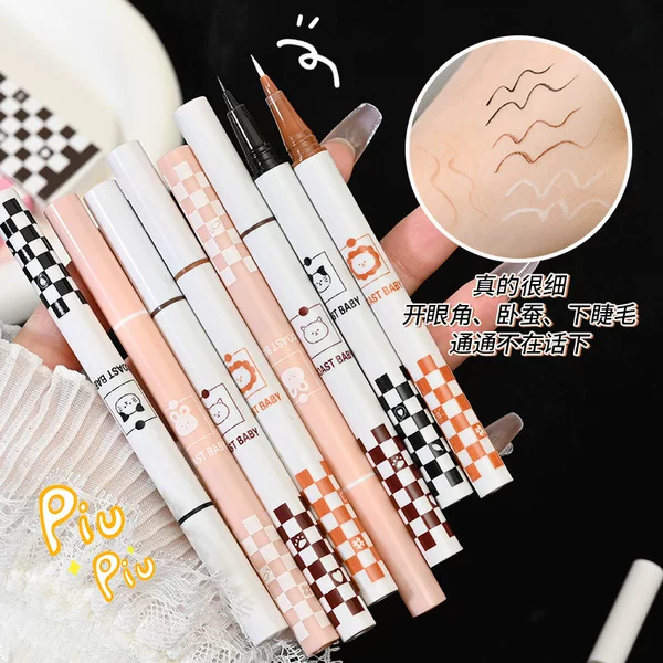 COAST BABY Little Mark Eyeliner Pen Waterproof, Sweat-proof, Durable, No Makeup, No Sizzy, Fine Head, Very Fine and Natural