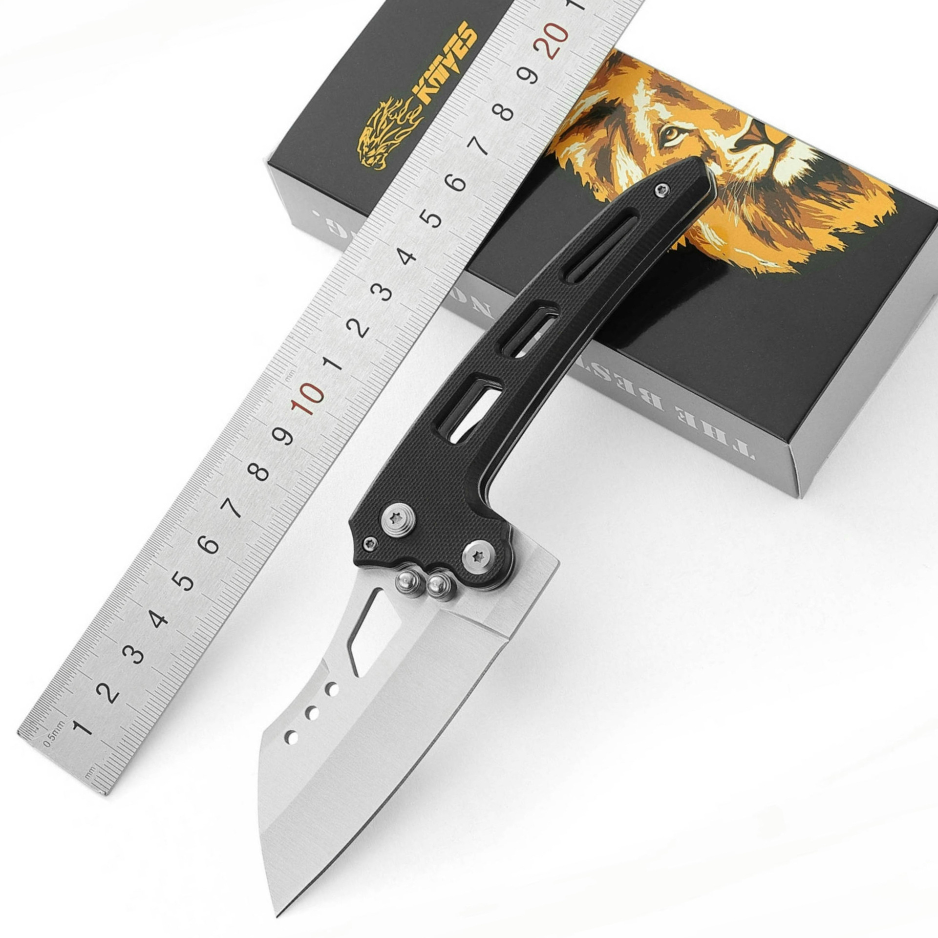 Directly supplied by the manufacturer, outdoor folding knife with G10 handle, EDC portable knife, stainless steel, cross-border e-commerce, in-stock wholesale