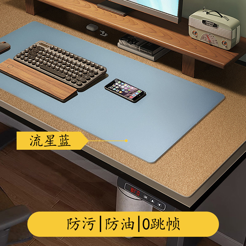 マウスパッド超大型オフィスデスクトップノートパソコンのキーボード革の字を書くデスクパッドの大きいサイズはシンプルで高級感があります。|undefined
