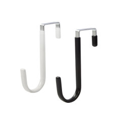 免打孔門後掛鈎防滑無痕家用門背式收納掛衣鈎廚房衛生間金屬鈎子