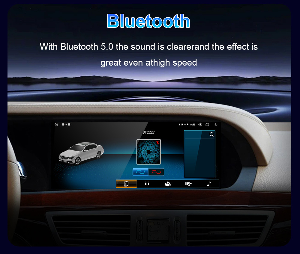 Cross-Border Suitable for Mercedes-Benz S-Class W221 W222 2005-2015 Android Car Multimedia Central Control Navigation