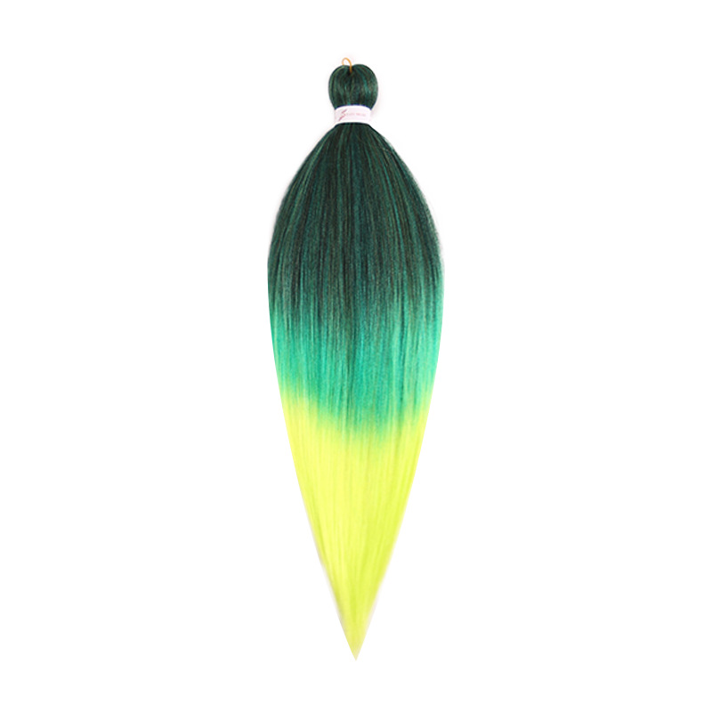 EZ Trenza PVC ignífugo a baja temperatura fibra multicolor flojo gran ganchillo de trenza fábrica de cabello recto un cabello
