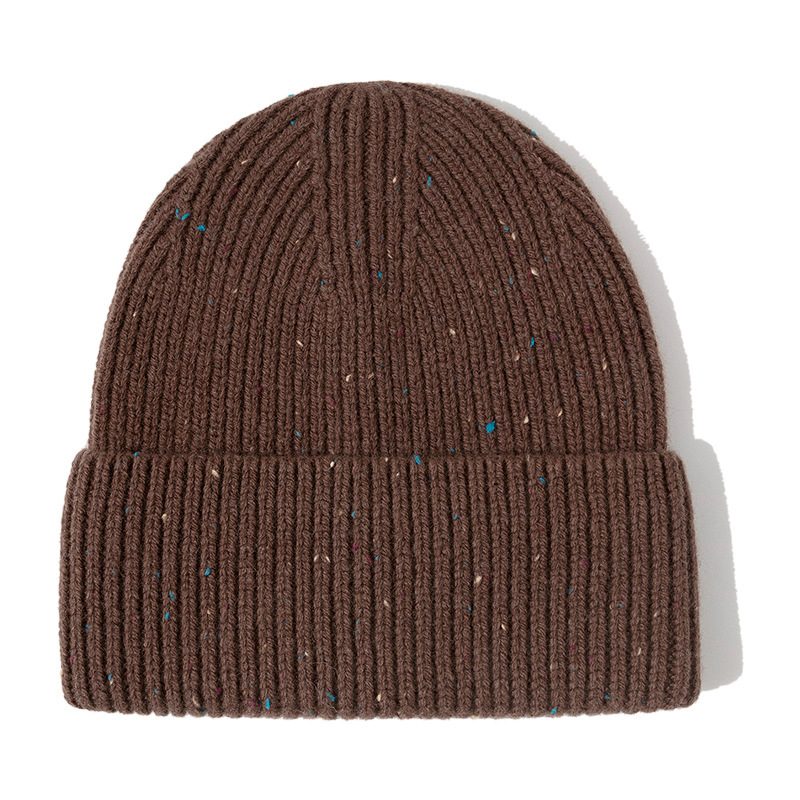 欧米の秋冬の冷たい帽子wool beanieの大きい頭の周りは厚い男女の帽子の純粋なウールのニットの帽子の越境の現物を覆います。|undefined