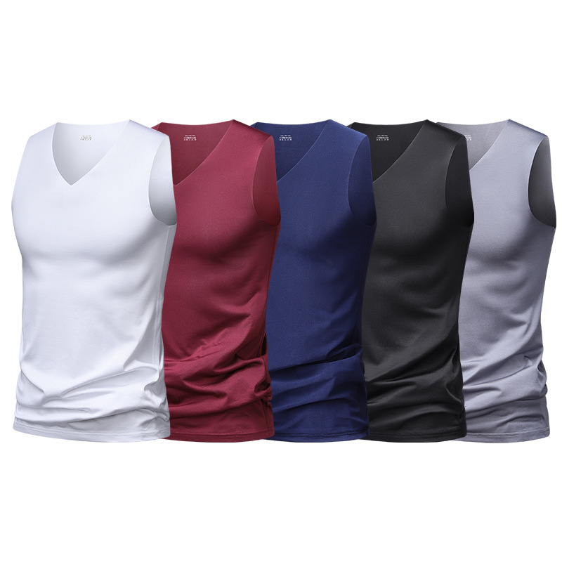 Transfronterizo verano nuevo chaleco deportivo de secado rápido hombre nuevo ligero transpirable de manga corta hombre correr camisa sin mangas