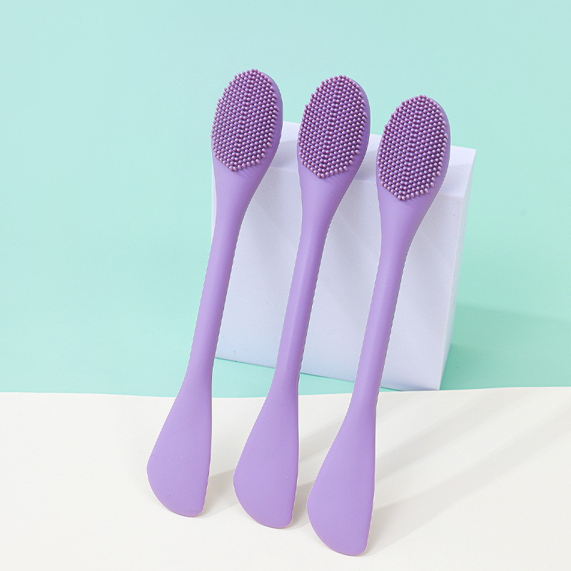 Cepillo de máscara cepillo de silicona relleno de la piel cepillo de película de barro máscara herramienta traje de doble cabeza película de barro salón de belleza cepillo especial