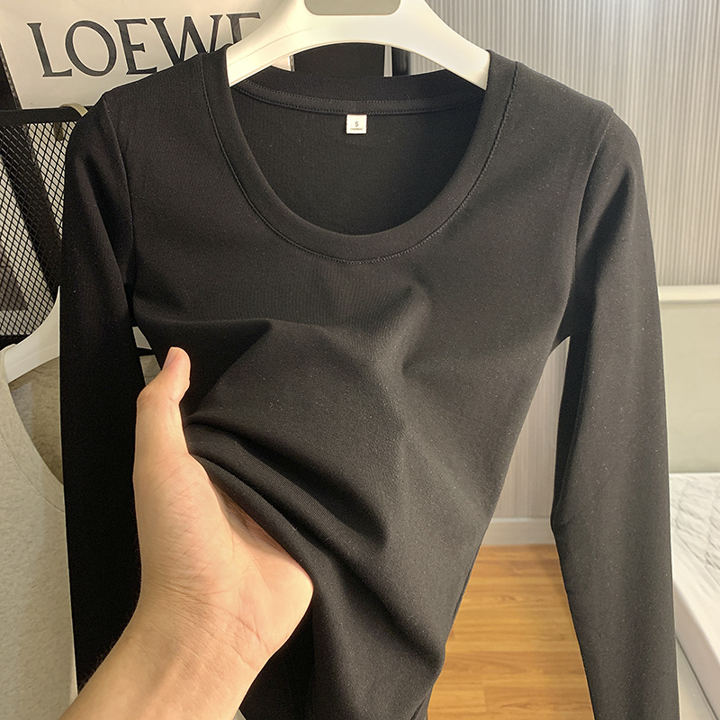 K702 긴팔U칼라-블랙