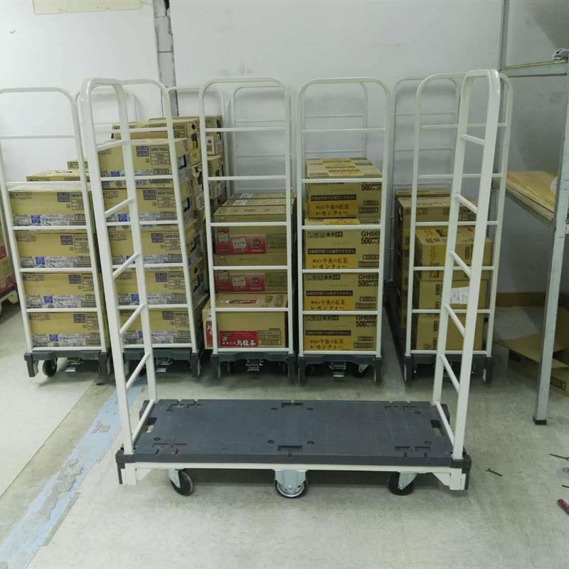 市补货车六轮上货车窄巷道推车商理货车通道挺车拆卸物流