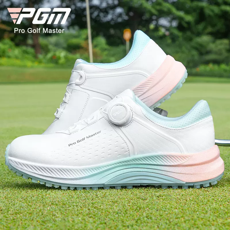 PGM高尔夫球鞋夏季女鞋防水旋钮女款防滑缓震运动鞋子轻量无钉鞋