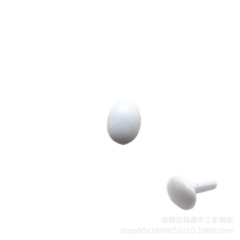 Oval pie recto mango ojo nariz poke fieltro de lana Twist stick DIY muñeca hecha a mano Accesorios