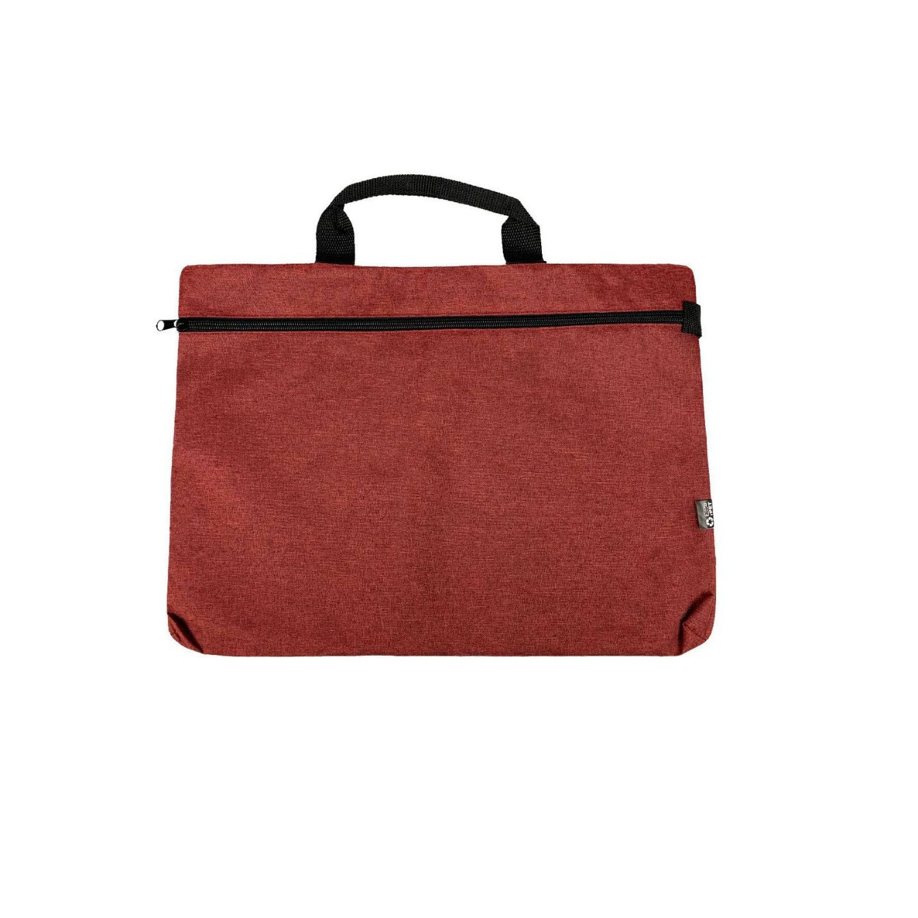 Bag for folders with zipper