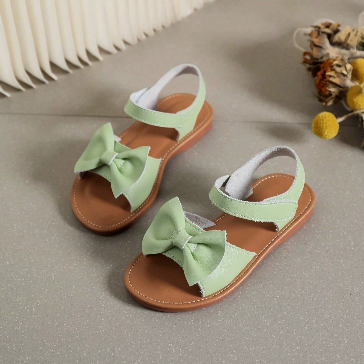 Трансграничная внешнеторговая академия ветра девушка с бантом на мягкой подошве модная нескользящая обувь принцессы нишевые босоножки