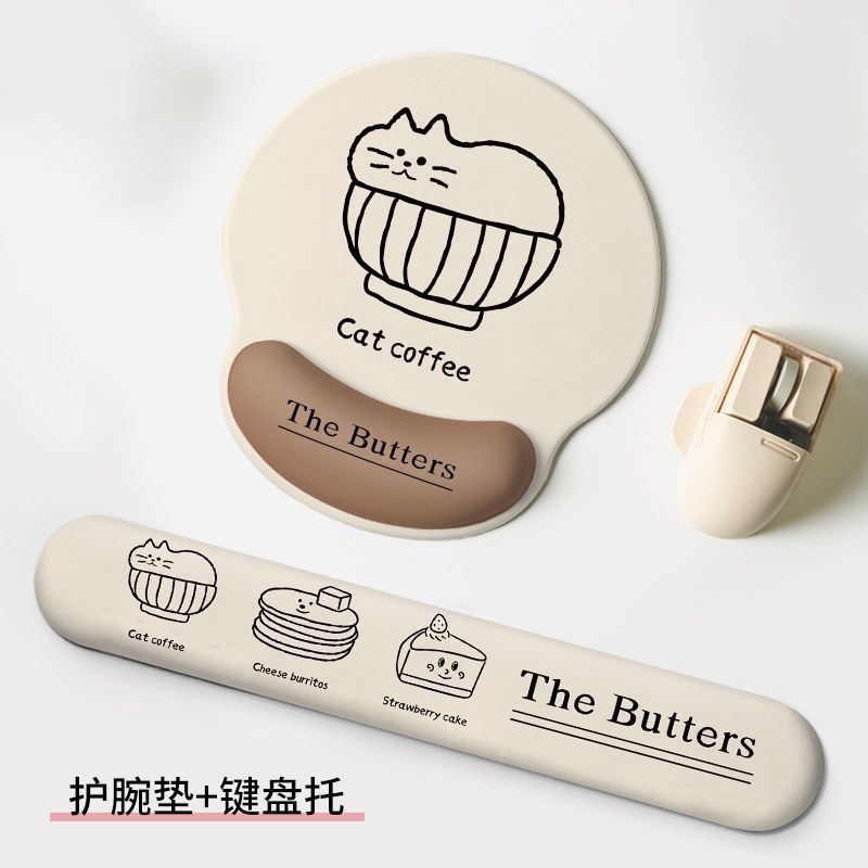 Lindo feliz pescado muñeca pad mouse pad muñeca pad teclado pad oficina mouse pad para niñas