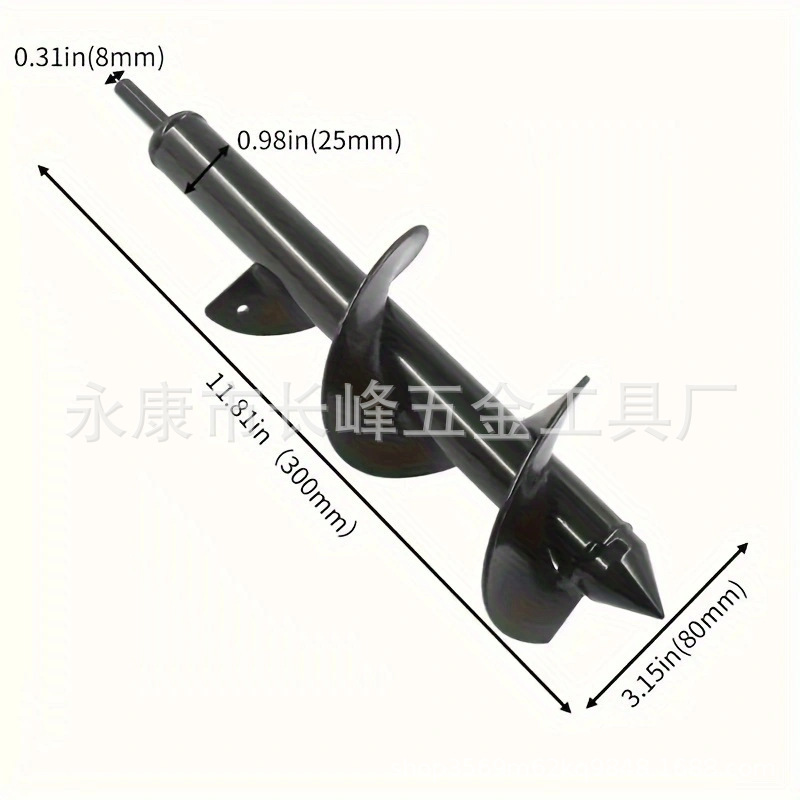 FUENTE Jardín de fábrica Suelo Suelto torcedura excavación pit herramienta de siembra de aleación taladro de tierra taladro espiral