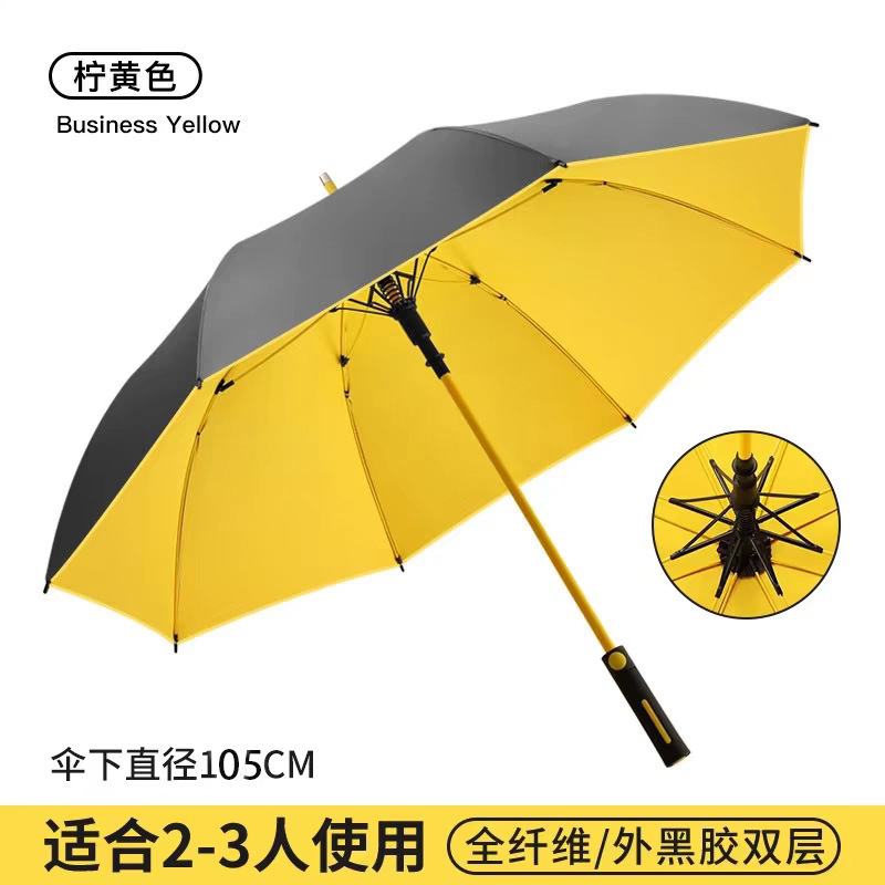 メンズ自動傘、晴雨兼用防水カバー、長柄ストレートゴルフ傘、強化豪雨専用傘|undefined