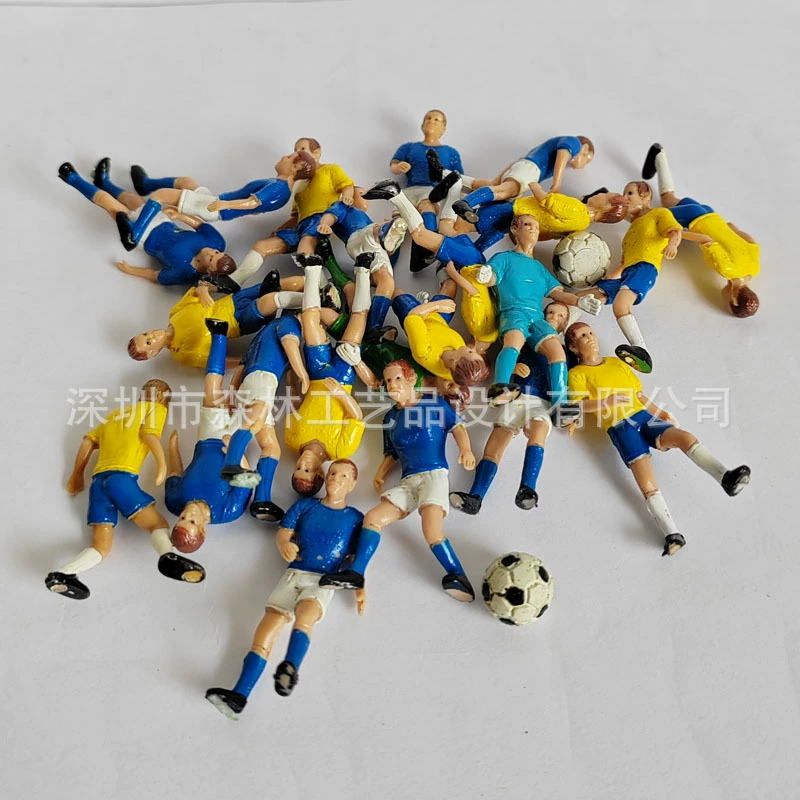 Мини-футбольные фигурки, фигурки архитектурных моделей, сцены мобильных игр, модели футбольных фигурок, специальная цена, случайная смешанная доставка