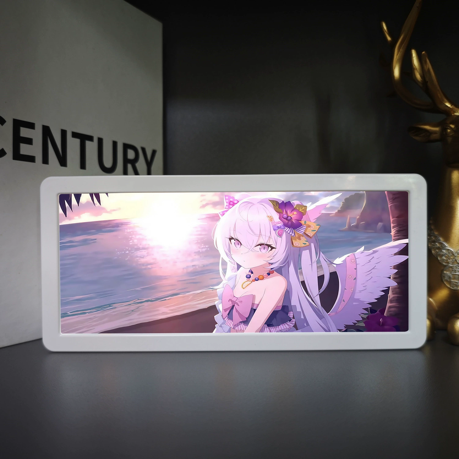 Rectangular lamp, night light for bed, Birthday gift