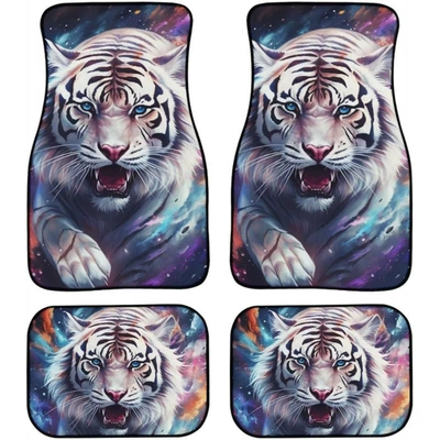 set, easy to maintain, non-slip, Avtomobil döşəmə paspasları - 1-129-pattern-17-3344cmtwo-piece-set