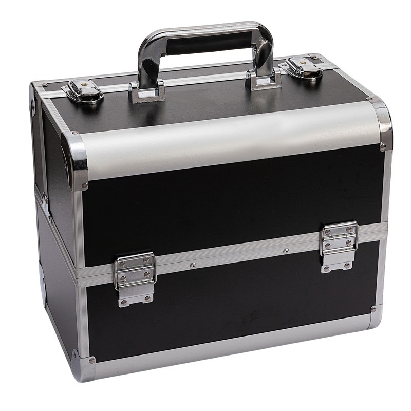 Caja de maquillaje multifuncional, maquillaje de gran capacidad, maquillaje de manicura, bolsa de maquillaje de almacenamiento portátil, especialista en maquillaje
