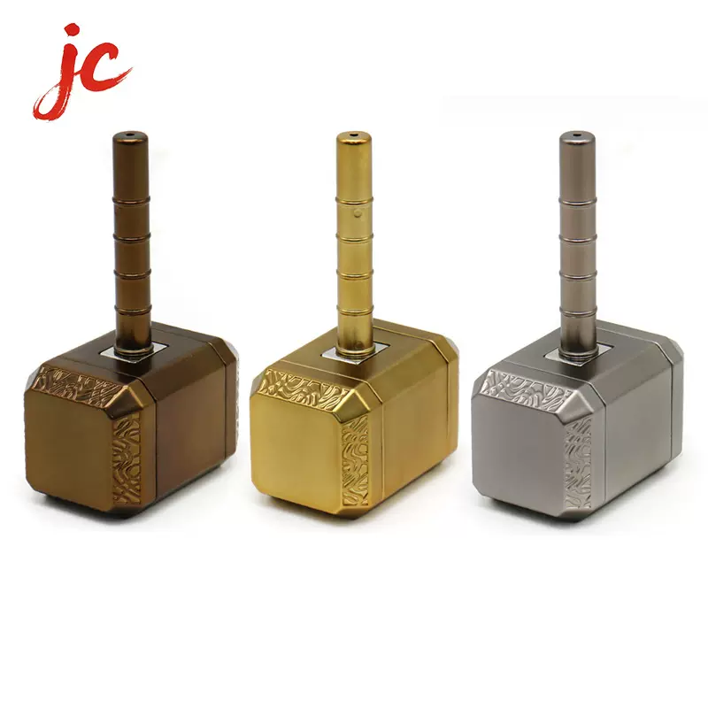新款雷神之锤外观造型磨烟器锌合金塑料研磨器碎烟器烟具批发跨