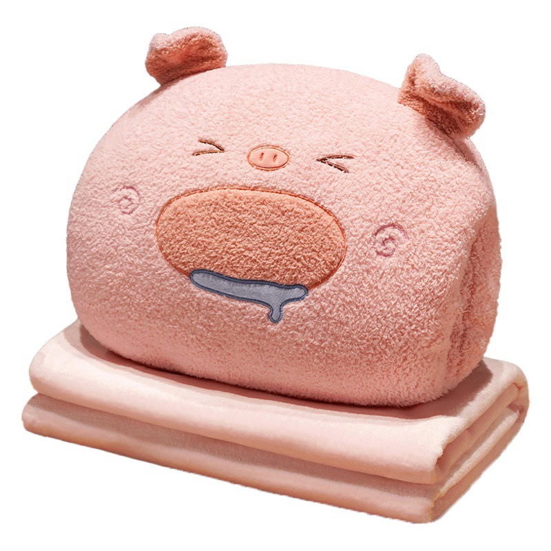 Lindo foodie de dibujos animados cálido mano almohada manta suave glutinoso casual sofá de felpa Oficina siesta chal de felpa femenina masculina