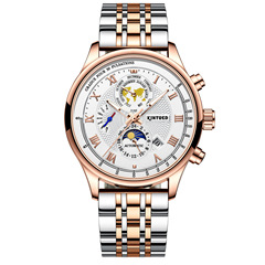 Fashion business men's watch multi-function mechanical watch fully automatic mechanical watch calendar type luminous men's watch