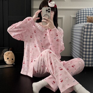 �ɼ���˯��Ů�ﶬ���¿��n��ɐ���Ů����ins�Ҿӷ��ɼ���pajamas