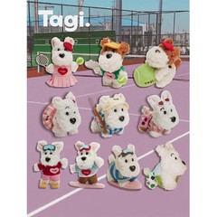 Tagi.「笑」haha ペット子犬ぬいぐるみペンダントバッグアクセサリー犬水泳犬