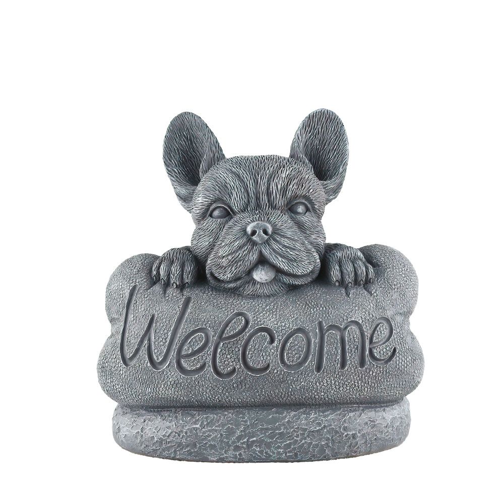  New Products Outdoor Garden Puppy WeIcome Welcome Slogan Directives Signs Decoration Courtyard Lawn Decoration