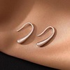 Silver washing, small earrings, silver 925 sample, simple and elegant design