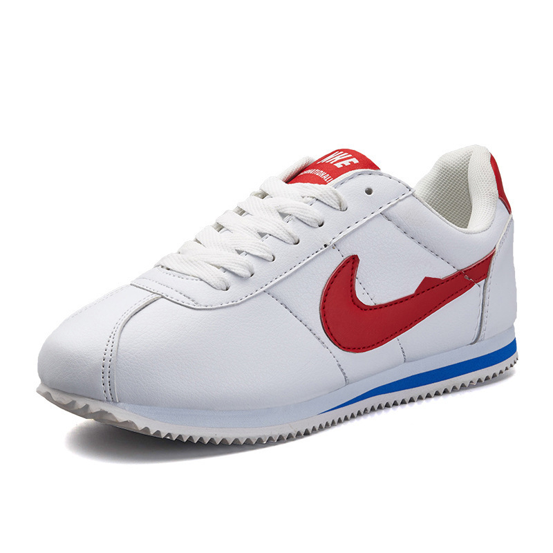 Aj cuatro estaciones nuevas parejas Gump zapatos hombres y mujeres zapatos blancos pequeños zapatos deportivos casuales zapatos de carrera Fuerza Aérea No. 1