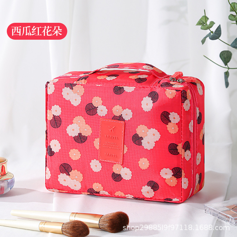 Gran capacidad de segunda generación nueva bolsa de lavado coreana bolsa de maquillaje bolsa de almacenamiento portátil multifuncional bolsa cuadrada bolsa de almacenamiento