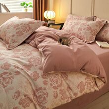 加厚60支新疆长绒棉磨毛四件套秋冬款床单三件套耐脏厂供应链批发