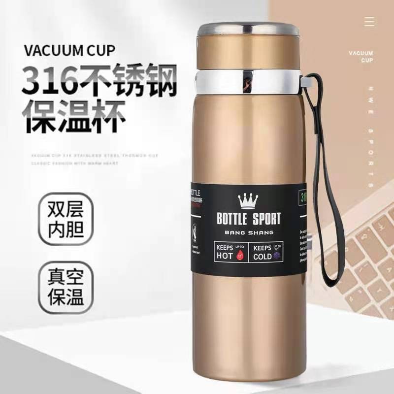Termo de acero inoxidable 316, termo de gran capacidad, botella de agua térmica portátil para deportes al aire libre, personalización de regalos image 6