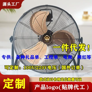 樱率工业风扇趴地风力电风扇落地式落地扇工业大风扇落地FCC认证