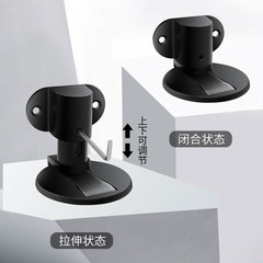Adjustable no-drill magnetic door holder for home bedroom silent strong magnetic door magnet, bathroom invisible aluminum door stopper