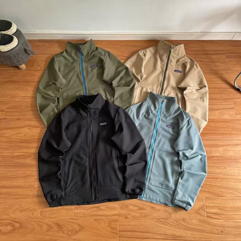 High Quality Pata R1 Outdoor Dynamic Stand Collar Zipper Jacket Soft Shell Jacket Men's Mountaineering Waterproof Couple Model
