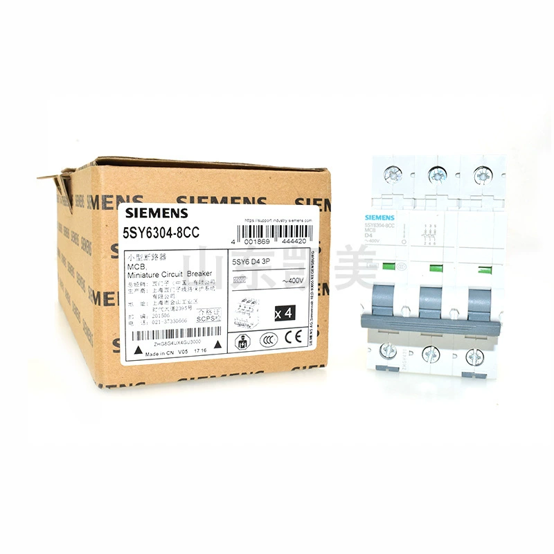 MCB Siemens micro circuit breaker 5SY63048CC 5SY6 3P D type 4A 6KA трехфазный воздушный автомат