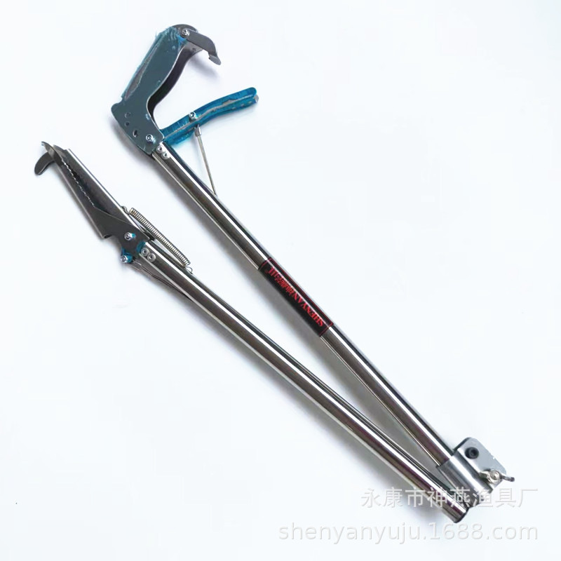 【折叠安全扣】神燕蛇夹子钳2米 1.5不锈钢蛇器勾 1.2米养蛇工具