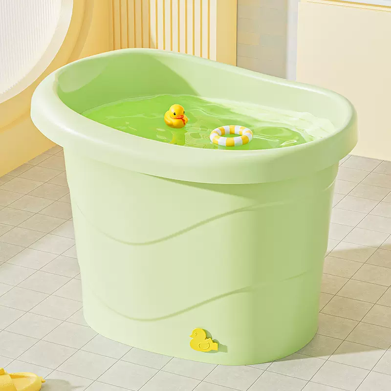 卫生间儿童塑料沐浴桶婴儿洗澡盆宝宝加厚泡澡浴桶可坐儿童大浴盆