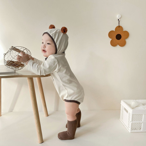 Baby spring Korean style new ins style jumpsuit baby cute fun biscuit printed harem suit