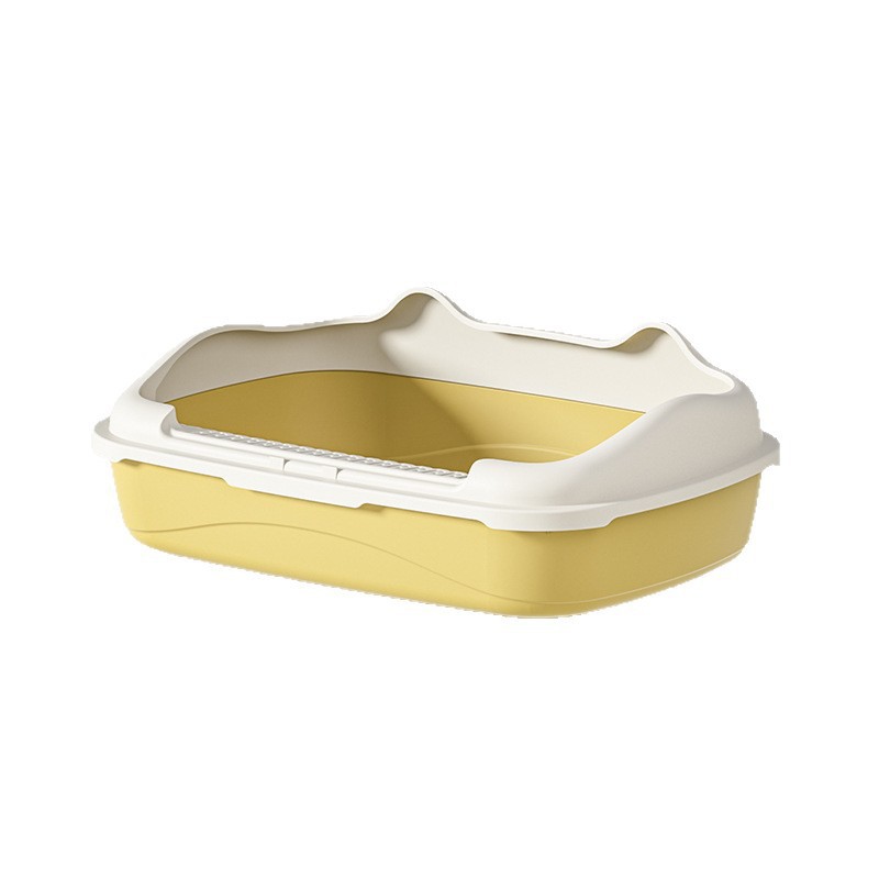 Basca de arena para gatos extra grande barata defecación inodoro para perros semicerrado anti-odorante anti-spillado extra grande productos para gatos pequeños