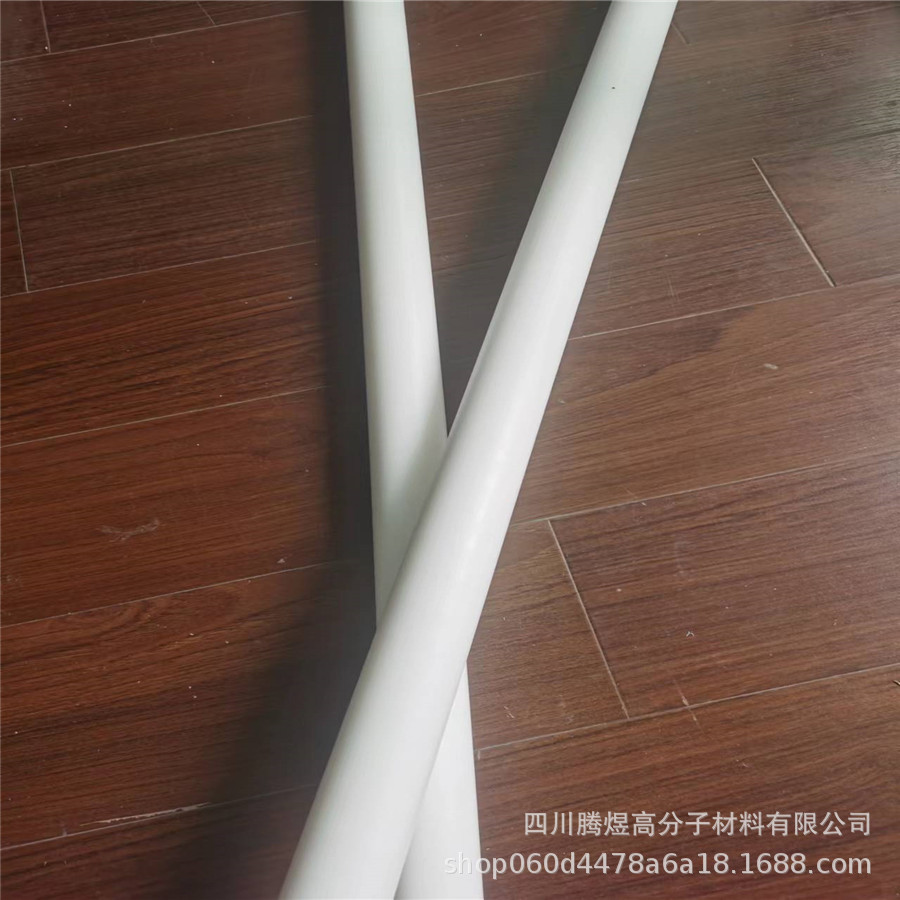 腾煜高分子生产耐磨铁氟龙棒 红色聚四氟乙烯棒 直径40 现货